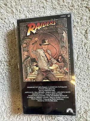 Indiana Jones Raiders Of The Lost Ark VHS New Sealed Early Print Black Cgc Mint • $35