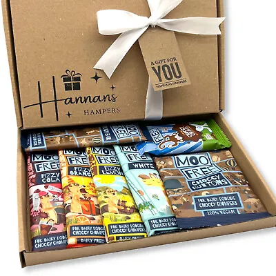 MOO FREE Vegan Gluten Dairy Free Chocolate Hamper Gift Box Christmas Birthday • £7.99