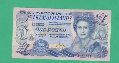 Falkland Islands - 1984 - £1 One Pound Banknote - FINE - A135331 • £19.95