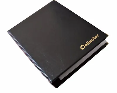 ALBUM FOR BANKNOTES NOTES Banknote Folder Book 10 Pages Sleeves BLACK Collector • £19.49