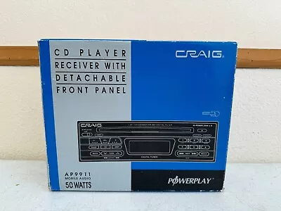 Craig AP9911 Head Unit Car Stereo Single Din Vintage New Old Stock CD Player • $39.99