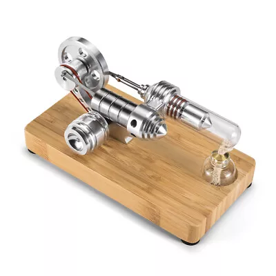 Hot Air Stirling Engine Model Toy Engine Generator MotorWith LED Light Gift • $40.99