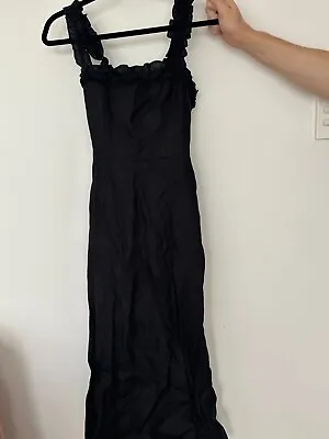 $40 • Buy Reformation Midi Dress Black Size XS (Pre-owned, Great Condition)