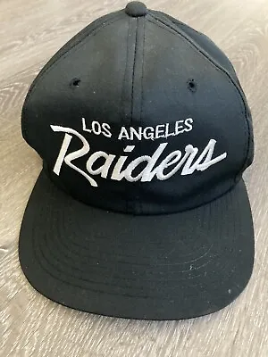 Los Angeles Raiders Snapback Hat Cap NFL Vintage Sports Specialties Black • $250