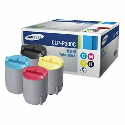 Genuine Samsung Clp-p300c Toner Pack Cmyk.+ 2 Extra Clp-300 Clx-2160 Clx3160  • £30