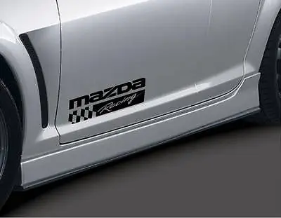 MAZDA RACING 3 5 7 RX7 RX8 Miata Mazdaspeed Decal Sticker Emblem Logo BLK Pair • $29.95