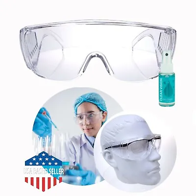 2 PAIR Safety Protective Lab Glasses Eye Protection Chemistry Laboratory Goggles • $56.99