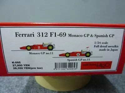 MFH Model Factory HIRO 1/24 Ferrari 312 F1-69 Monaco GP Spanish GP K-095 F/S • $262.44