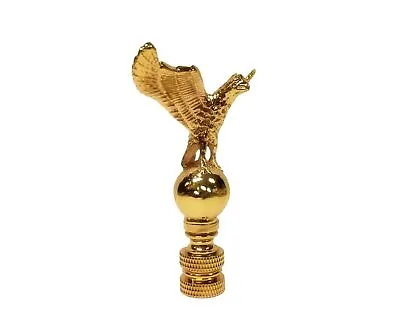Lamp Finial-EAGLE ON ORB-Polished Brass Finish Highly Detailed Metal Casting • $14.50