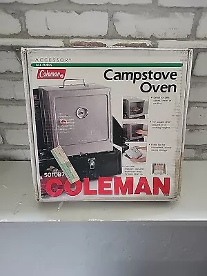 Vintage Coleman Camp Stove 2000016462 Camp Oven - Silver With Box Free Shipp • $45