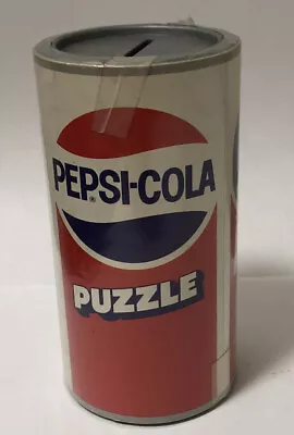 NOB Vintage Pepsi Cola 12oz Can Puzzle Coin Bank Soda Pop Advertising NEW NO BOX • $18.79