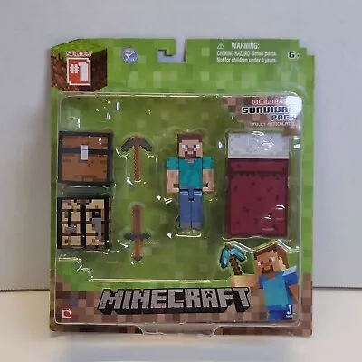 Official Minecraft 2014 Series 1 Overworld Player Survival Pack Playset B • $15.99