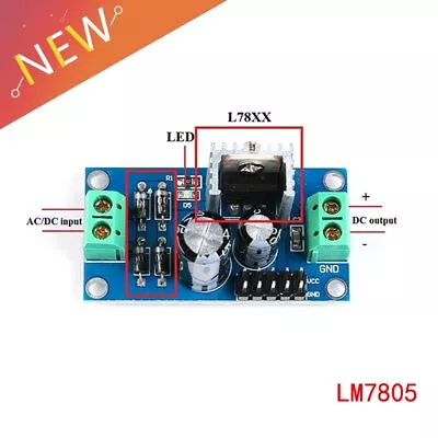 LM7805 LM7809 LM7812 DC/AC Three Terminal Voltage Regulator Power Supply Module • $4.43