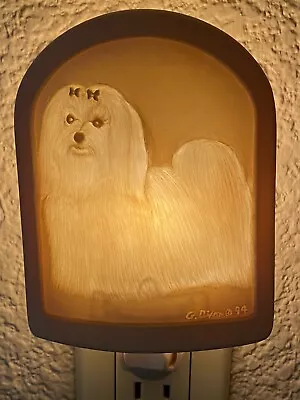 Maltese Dog Night Light By G Dixon 94 • $19.99