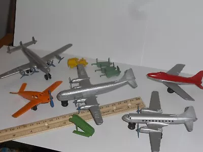 Vintage Set Lot Tootsietoy Airplanes Planes Pan American Parts Of Airport Set • $199