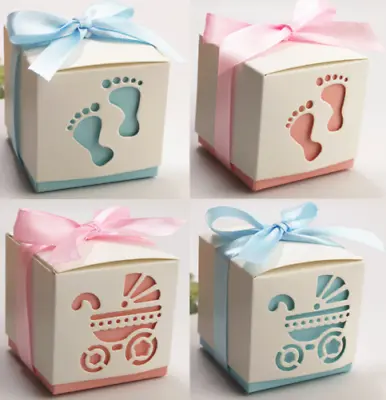 25pcs Sweet Gift Boxes Guest Gift For Wedding Baby Shower Baptism • £4.79