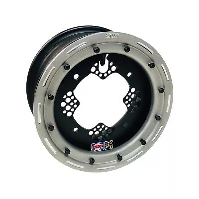 DWT ROK'N LOK 2 Front Silver Beadlock Rim Wheel 10  10x5 4+1 4/156 YFZ 450 450R • $174.95