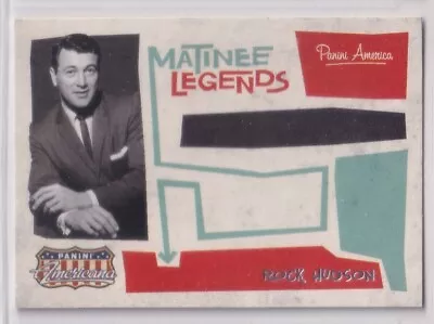 Rock Hudson 2011 Panini Americana Matinee Legends #3 Actor {0116 • $2.49