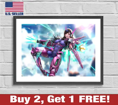 $22.95 • Buy Overwatch D.VA Poster  18  X 24   Print Game Room Decor Wall Art DVA 1