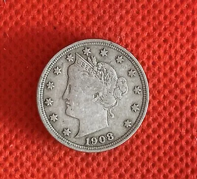 $9.90 • Buy Liberty Head V Nickel 1908-P (Lot #GLN-75a)