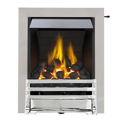 Modern Slimline Slide Control Gas Fire Chimney Fire Inset Insert Colour Choice • £275