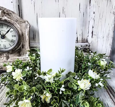 Simple White 6  Battery Operated Pillar Timer Candle  • $9.99