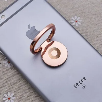 Rose Gold Phone Finger Ring Holder  360° Rotating Thin & Small • $2.99