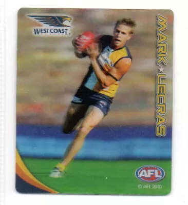 2010 AFL ULTRA 3D FOOTY PLAYS SNACKBRANDS - #73 Mark LeCRAS (WEST COAST) • $5