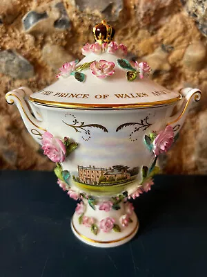 Coalport Vase Prince Of Wales (Charles) & Lady Diana Spencer EXCELLENT CONDITION • £149.95