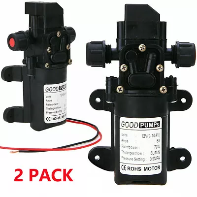 2x12V High Pressure Water Pump 130PSI Self Priming Sprayer Diaphragm Auto Switch • $19.98