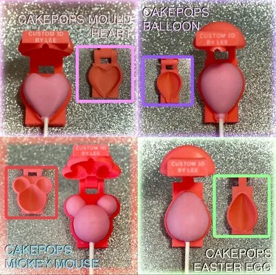 Cakepop Mould Mickey Mouse Easter Egg Sphere Heart Teddy Balloon • £12