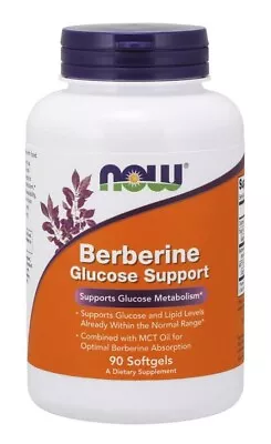 NOW Foods Berberine Glucose Support - 90 Softgels • £33.57