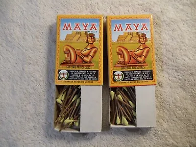 Maya Match Boxes Vintage Unused Full Lot Of 2 Different  Mexico • $10.50