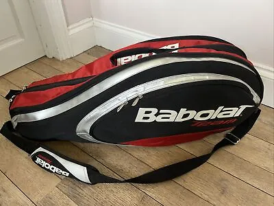 Babolat Team Multiple Tennis Racket Bag Back Pack Large Red And Black • £30