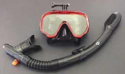 WIL-DS-32RNew Snorkeling Diving Liquid Silicone Set With GoPro Mask • $39.95