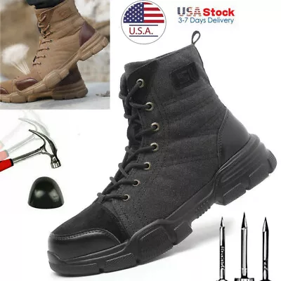 Mens Sneakers Work Safety Shoes Indestructible Steel Toe Cap Lightweight Boots  • $46.49