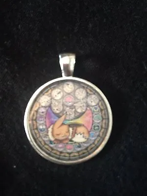 £3.49 • Buy Kingdom Hearts Themed Stained Glass Necklace Keyring Pokemon Eevee