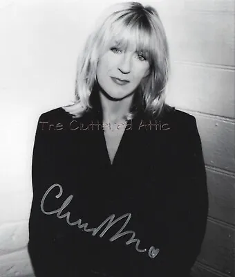 Fleetwood Mac Singing Legend CHRSTINE MCVIE Hand Signed B&W 8x10 Photo W COA. • $99.73