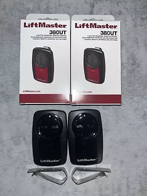 2 Pack- LiftMaster 380UT 2-button Universal Garage Door Remote Control • $56.99