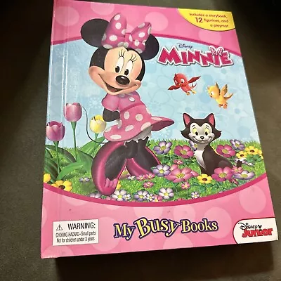 Disney Minnie Mouse My Busy Books With 10 Figurines And Large Playmate • $14