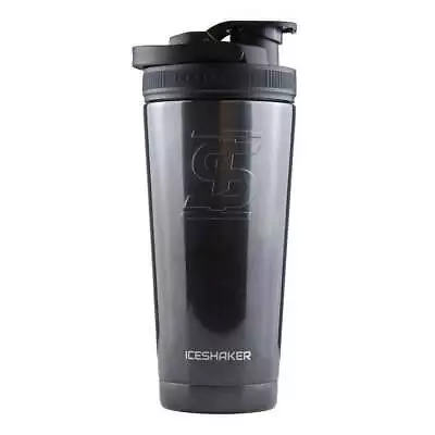 Ice Shaker Double Walled Vacuum Insulated Protein Shaker Bottle Obsidian Black • $26.97