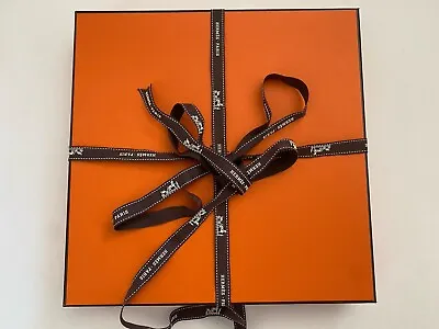 Authentic Hermes  Gift Box Empty Presentation Ribbon 10.5 Inches • £24.99