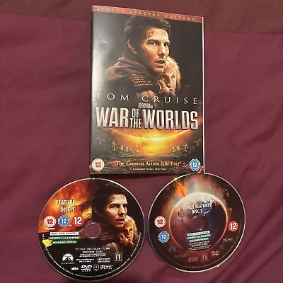 War Of The Worlds (DVD 2005) ONLY DISCS & COVER. NO CASE. FREE 📮 POST • £1.60