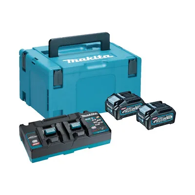 Makita 191U05-8 40V XGT MAKPAC Power Source Kit 110V 2 X 4.0Ah Battery & Charger • £446