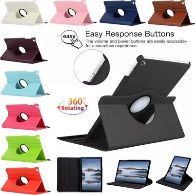 For Samsung Galaxy Tab A A7 Lite A8 A9 A9 Plus Rotating Leather Stand Case Cover • $11.99