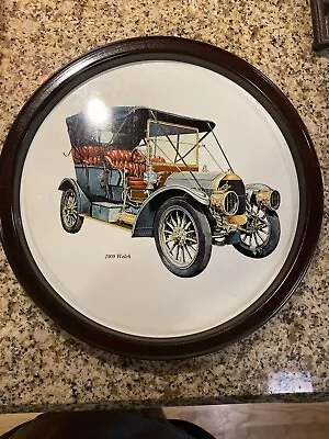 1909 Welch Metal Serving Tray Antique Car Vtg Collectible Atlantic Can Co • $8.99
