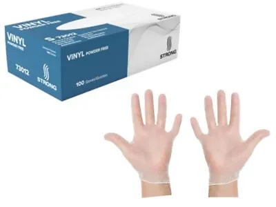 100 Count✔ Clear Vinyl Latex-Free Gloves By Strong • $8.99