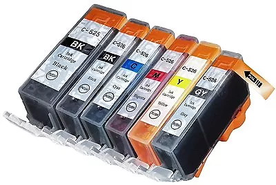 6 INK CARTRIDGE For Canon Pixima  MG6150 MG6220 MG6250 MG8150 MG8250 MG8220 • £7.99