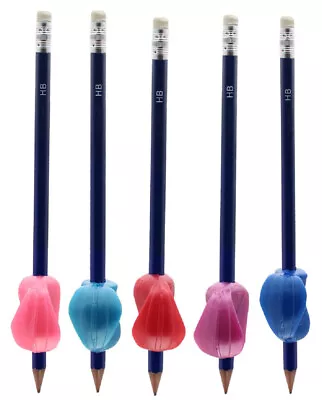 £11.99 • Buy Pencil Handwriting Support Grip Pack Of 5 Soft Crossover Cross Guard SEN SPD ASD