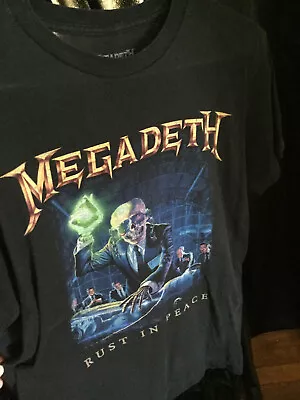 Megadeth Authentic 2020 Rust In Peace Official T Shirt Medium Black (See Photos) • $30